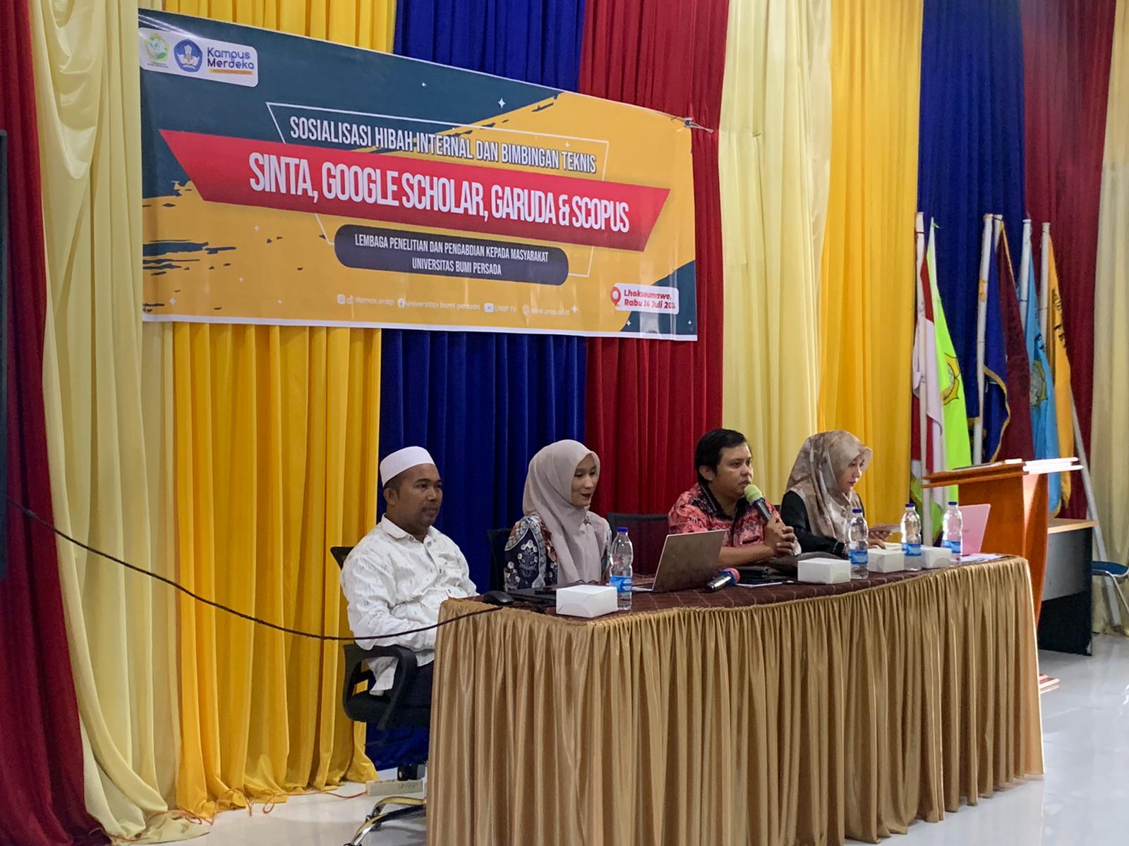 LPPM UNBP SOSIALISASI PROGRAM HIBAH INTERNAL PENELITIAN DAN PENGABDIAN KEPADA MASYARAKAT