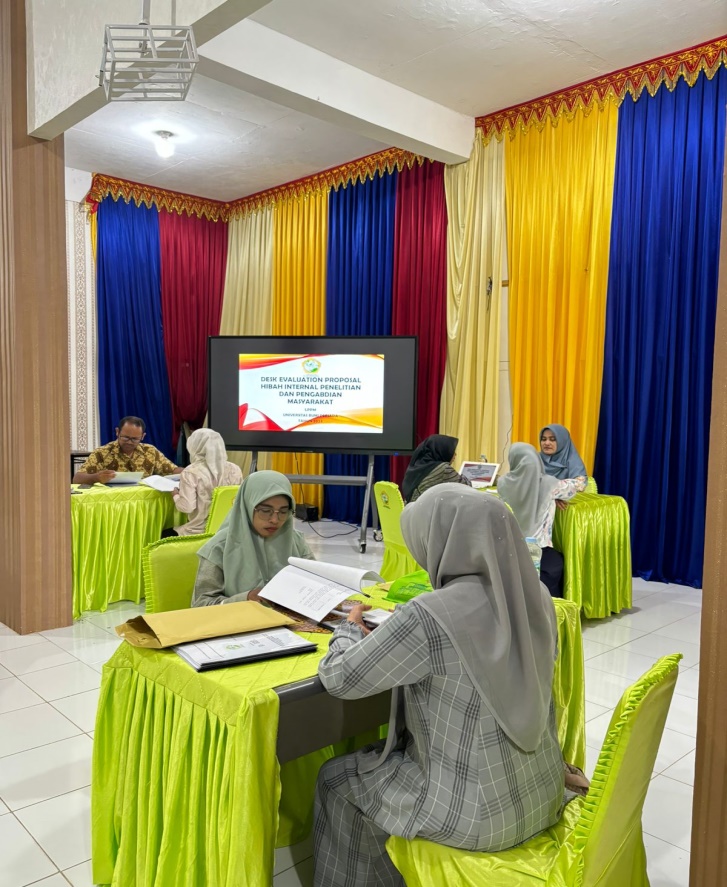 LPPM UNBP Gelar Desk Evaluation Proposal Hibah Internal